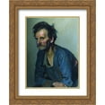 thumbnail image 1 of Ilya Repin 2x Matted 20x24 Gold Ornate Framed Art Print 'Academic keeper Efimov', 1 of 2