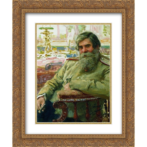 Ilya Repin 2x Matted 20x24 Gold Ornate Framed Art Print 'Portrait of Vladimir Bekhterev'