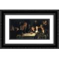 thumbnail image 1 of Ilya Repin 2x Matted 24x16 Black Ornate Framed Art Print 'The Revolutionary Meeting', 1 of 2