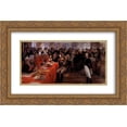 thumbnail image 1 of Ilya Repin 2x Matted 24x16 Gold Ornate Framed Art Print 'A. Pushkin on the act in the Lyceum on Jan. 8, 1815 reads his poem memories in Tsarskoe Selo', 1 of 2