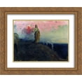 thumbnail image 1 of Ilya Repin 2x Matted 24x20 Gold Ornate Framed Art Print 'Follow me, Satan (Temptation of Jesus Christ)', 1 of 2