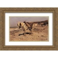 thumbnail image 1 of Ilya Repin 2x Matted 24x20 Gold Ornate Framed Art Print 'Horse for the stones collecting in the Vela', 1 of 2