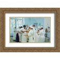thumbnail image 1 of Ilya Repin 2x Matted 24x20 Gold Ornate Framed Art Print 'The Surgeon E. Pavlov in the Operating Theater', 1 of 2