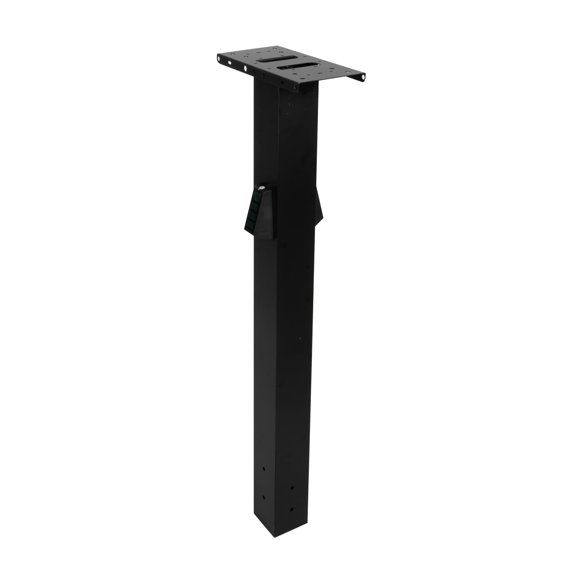 Ilyapa Black Metal Mailbox Post for Outside with Solar Address Sign for Houses, 43x4x4 Mail Box Post Sleeve with Solar Light for House Numbers with Two Universal Mounting Plate Brackets
