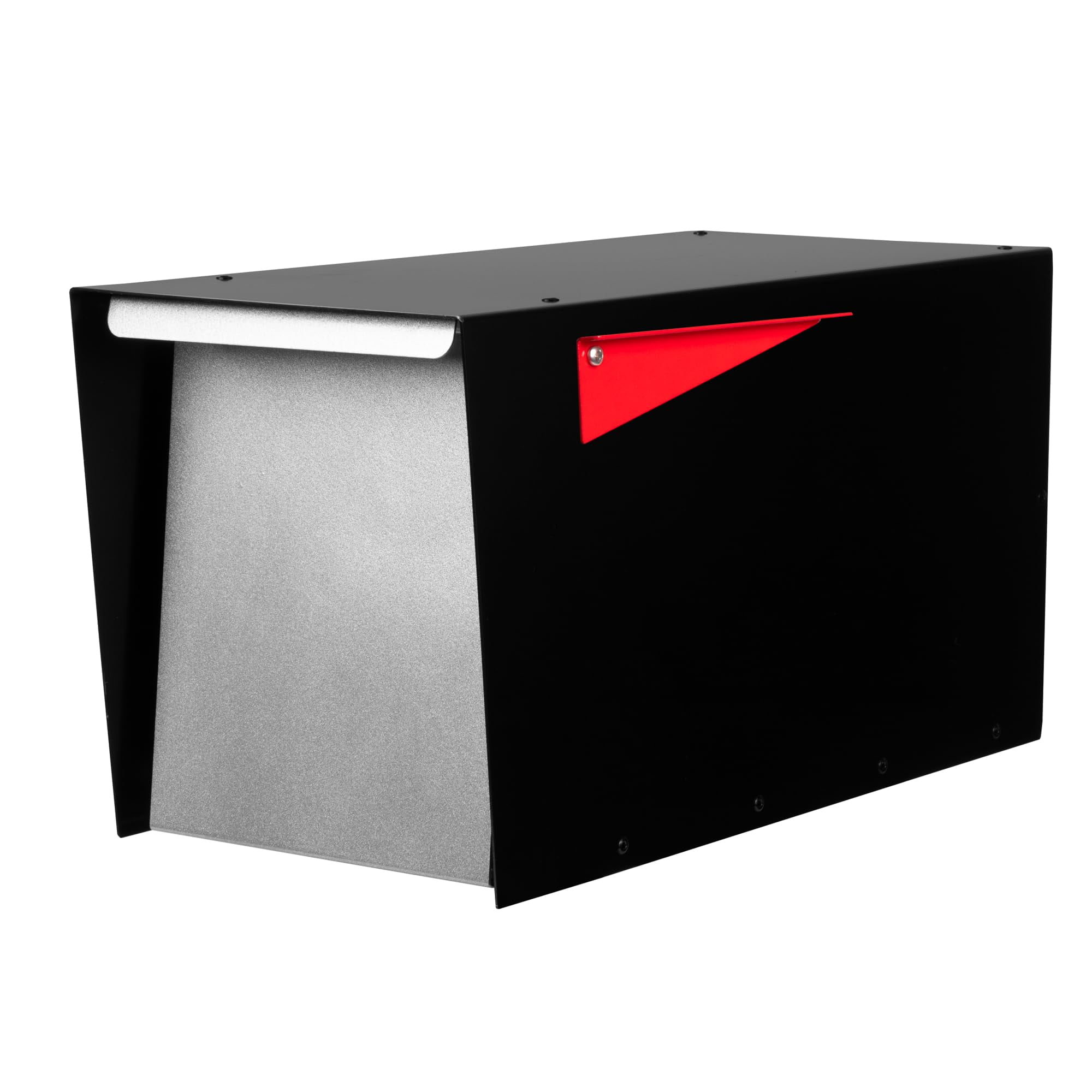 Ilyapa Black Modern Mailbox Post Mount - Mailboxes For Outside - Metal - View #10