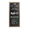 thumbnail image 1 of Ilyapa Extra Large Black Magnet Board for Wall - 58 x 25 Inch Wood Wall Hanging Menu for Restaurant, Food Truck, Kitchen or First Day, Barnwood Color, 1 of 7