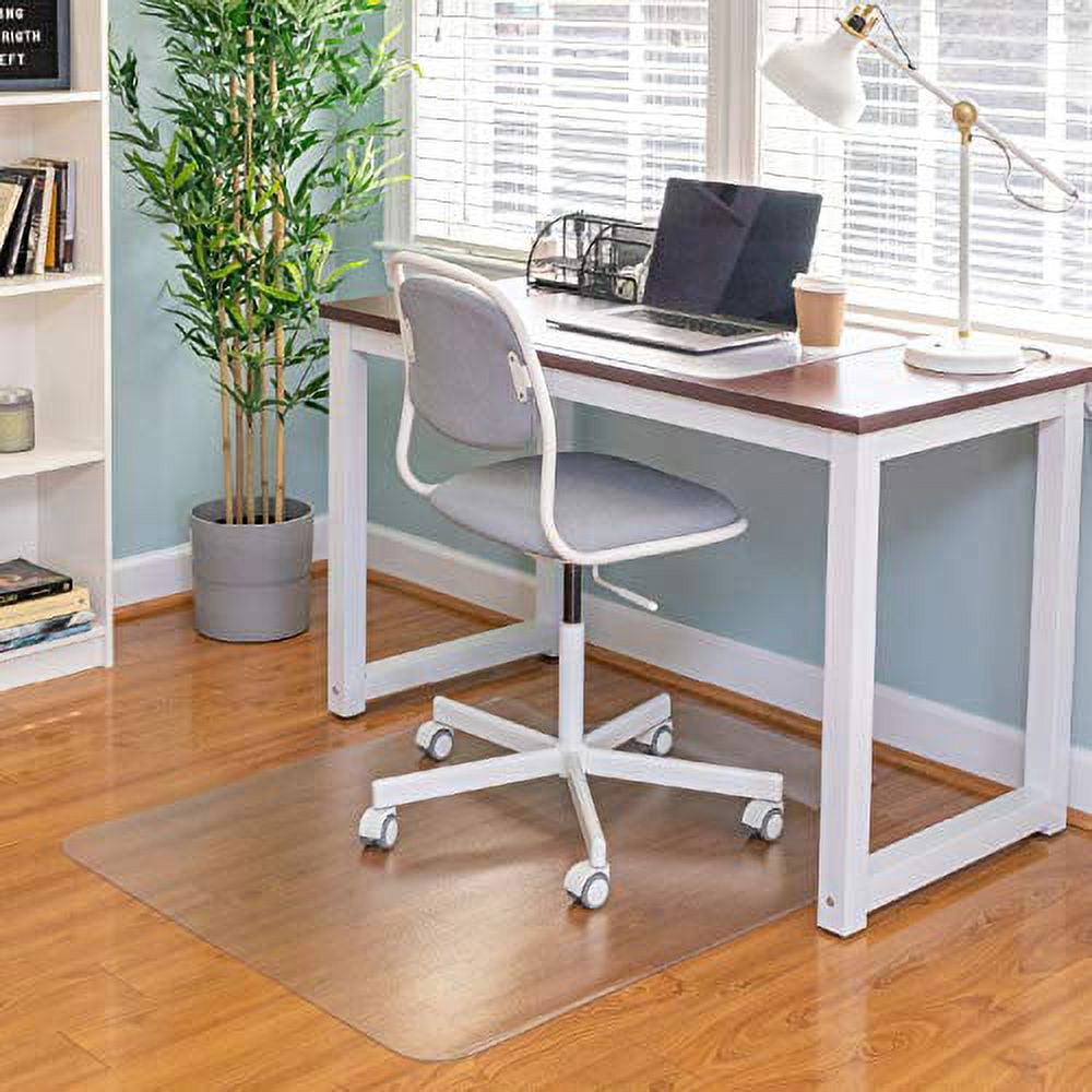 WorkOnIt 36 x 48 Office Desk Chair Floor Mat for Low Pile Carpet, Clear