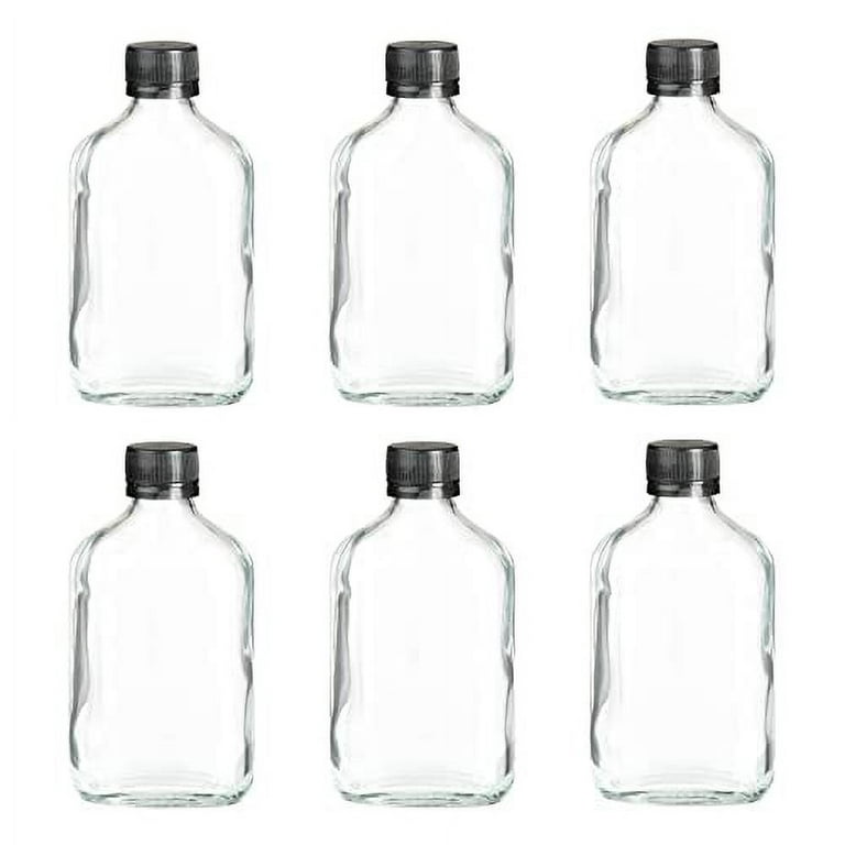 Ilyapa Ilyapa 375 ml Glass Flask Bottle - 6 Pack Liquor Pocket Flask w -  ilyapa