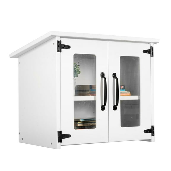 Ilyapa Little Library Box Outdoor - 22x14x19 Inch, White Library Book Kit - Book Exchange and Lending Kit for Neighborhood and Community Sharing