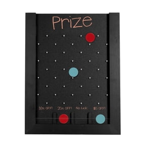 Ilyapa Tabletop Board Game - 13x17 Inch Portable Prize Drop Board for Events and Trade Show - Wooden A-Frame Whiteboard Sign, Black