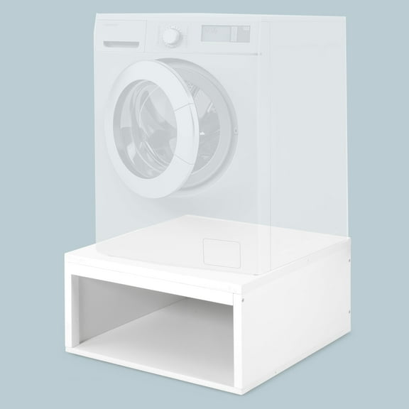 Ilyapa Washer and Dryer Stand - Universal Wooden Laundry Pedestal with Drawer - Compatible with Samsung, LG, GE, Maytag - 28x28x14 in. Patent Pending
