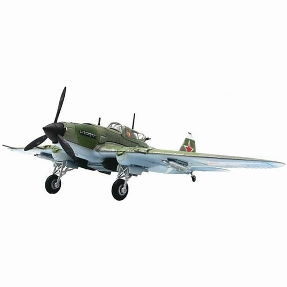 Ilyushin IL-2M3 Sturmovik Aircraft #100 Green Camouflage Soviet Air Force 1/72 Diecast Model Airplane by Legion