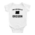 thumbnail image 1 of Im A Big Deal in Oregon Baby Romper Newborn Boy Girl Unisex, 1 of 5