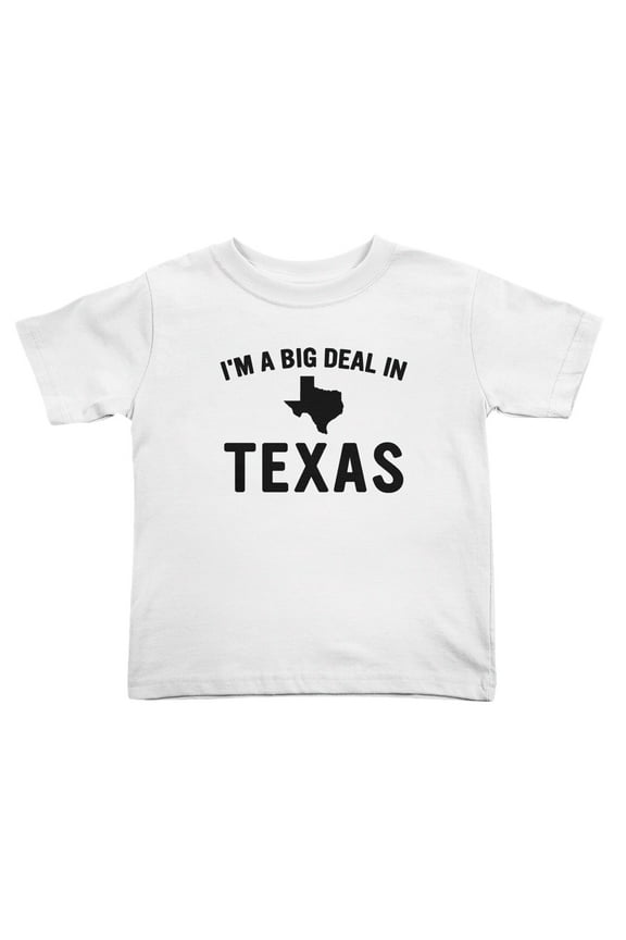 Im A Big Deal in Texas Cute Toddler T Shirts for Boys Girls (White, Youth XL)