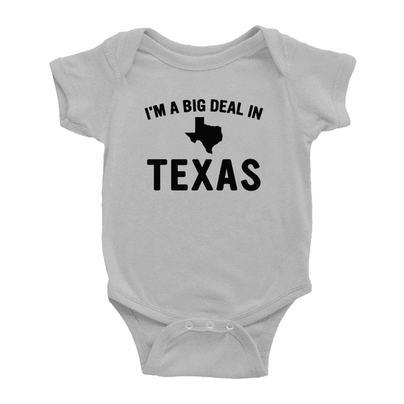 Im A Big Deal in Texas Funny Baby Rompers Boy Girl Unisex