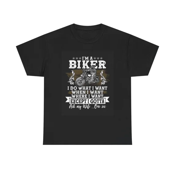Im A Biker Motorcycle Life Freedom Road Humor Unisex T-Shirt, up to size 5XL