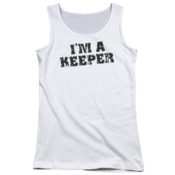 - Im A Keeper - Juniors Tank Top - Medium