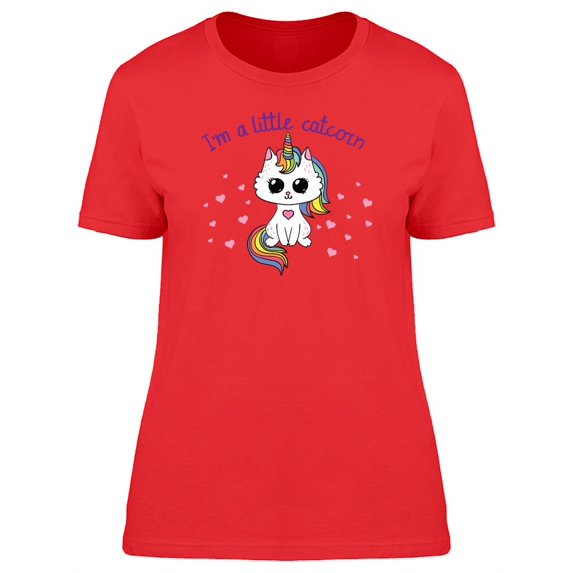 Im A Little Catcorn T-Shirt Women -Image by Shutterstock, Female Large