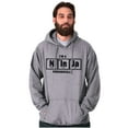thumbnail image 1 of Im A Ninja Periodically Science Nerd Unisex Plus Fleece Graphic Hoodie Brisco Brands 4X, 1 of 3