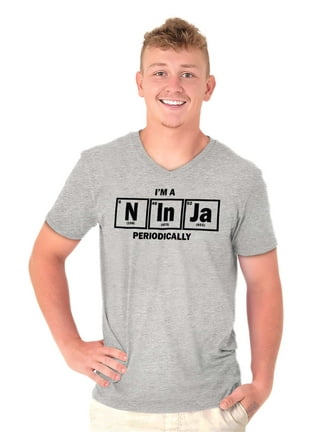  Im A Ninja Periodically Science Nerd Graphic T Shirt Men or  Women Black : Clothing, Shoes & Jewelry