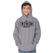 Im A Ninja Periodically Science Nerd Youth Hoodie Boy Girl Teen Brisco Brands X