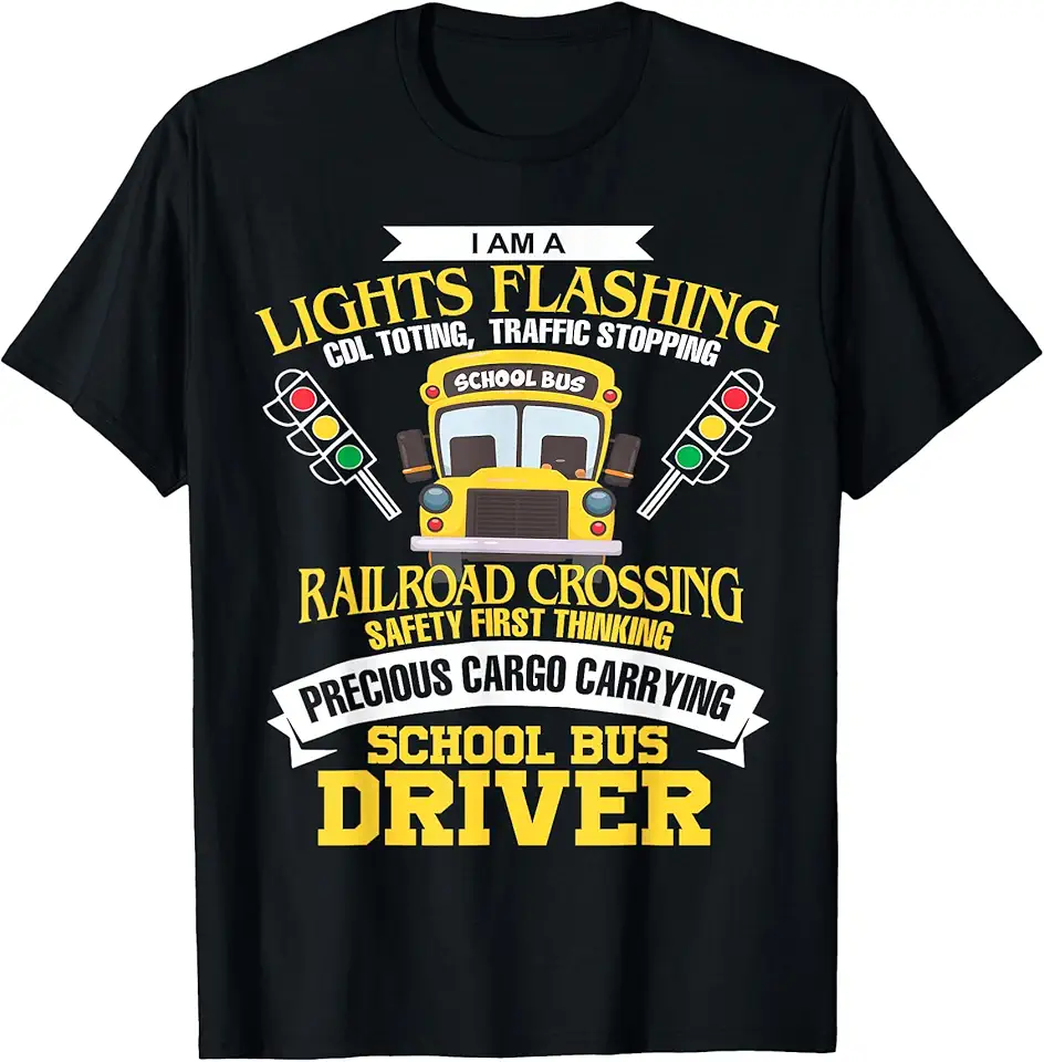 Im A School Bus Driver School Bus Driver Men Women Kids Gift T-Shirt ...