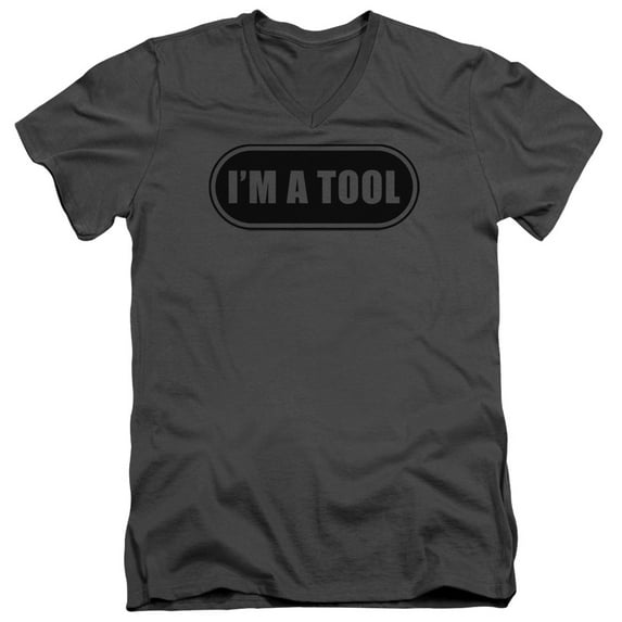 - Im A Tool - Slim Fit V Neck Shirt - Large