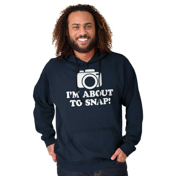 Im About Snap Funny Photography Pun Unisex Plus Size Hoodie Brisco Brands 3X
