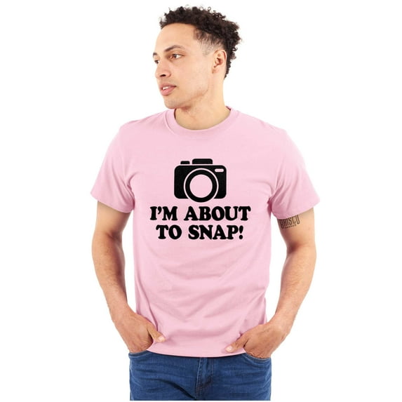 Im About Snap Funny Photography Pun Men's Graphic T Shirt Tees Brisco Brands X