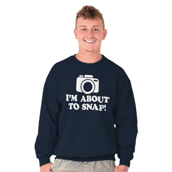 Im About Snap Funny Photography Pun Unisex Plus Size Sweatshirt Brisco Brands 3X