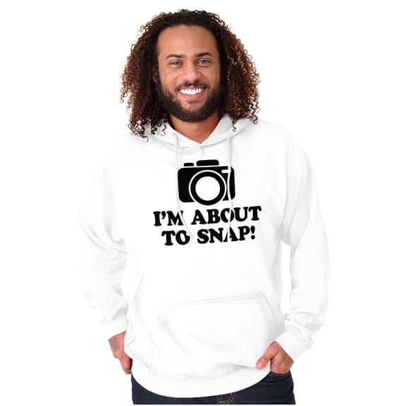 Im About Snap Funny Photography Pun Unisex Plus Fleece Graphic Hoodie Brisco Brands 4X