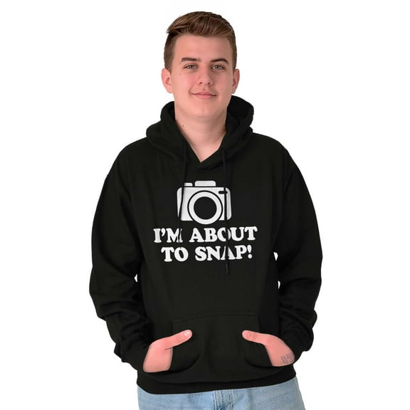 Im About Snap Funny Photography Pun Unisex Plus Fleece Graphic Hoodie Brisco Brands 2X