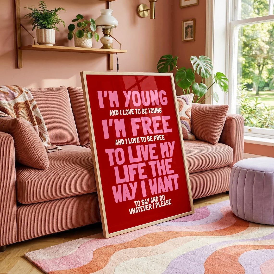 Simple Post Es Im And I Love To Be Poster, Free And I, Retro Music, Dance, Quote, G ...
