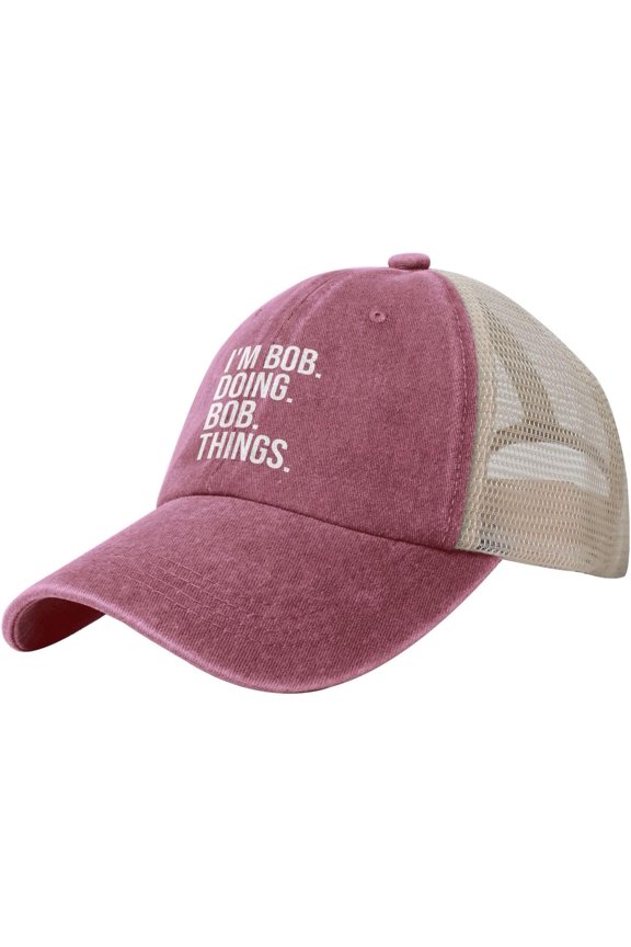 Im-Bob-Doing-Bob-Things Vintage Mesh Hat Dad Hats Trendy Caps Black