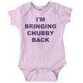 thumbnail image 1 of Im Bringing Chubby Back Adorable Romper Boys or Girls Infant Baby Brisco Brands 18M, 1 of 6