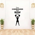 thumbnail image 1 of Im A Cheerleader From Bow To Toe Cherleader Silhouette Vinyl Wall Sticker Art Decal Girls Boys Kids Room Design Bedroom Gym Athlete House Home Decor Stickers Wall Art Vinyl Decoration Size(10x6 inch), 1 of 3