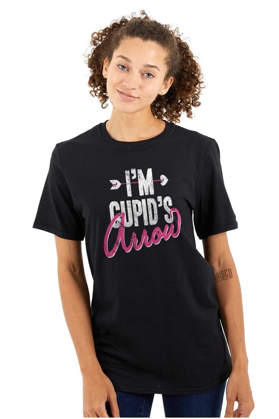Im Cupids Arrow Funny Valentines Day Women's Graphic T Shirt Tees Brisco Brands S