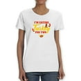 thumbnail image 1 of Im Eating Turkey For Two Women White T-Shirt, Female Small, 1 of 4