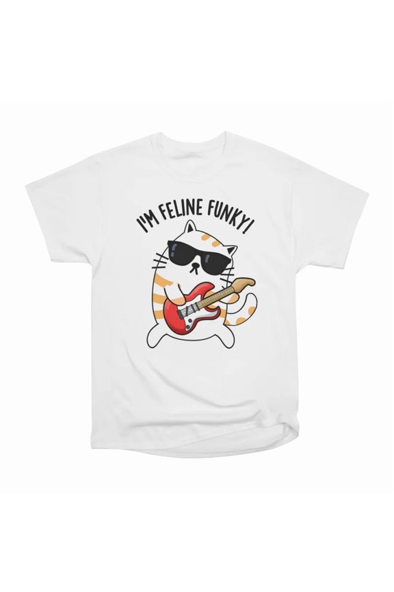 Im Feline Funky Funny Cat Pun T-Shirt Tee Gift For Him Merch For Her Apparel For Friend