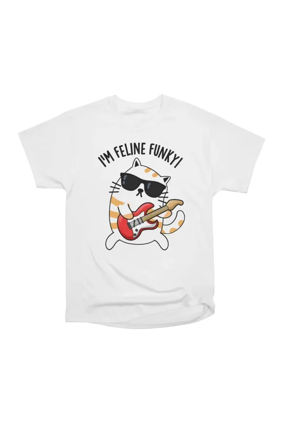 Im Feline Funky Funny Cat Pun T-Shirt Tee Gift For Him Merch For Her Apparel For Friend