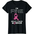 thumbnail image 1 of Im Fine Breast Cancer Warrior Pink Awareness Survivor Women T-Shirt, 1 of 4