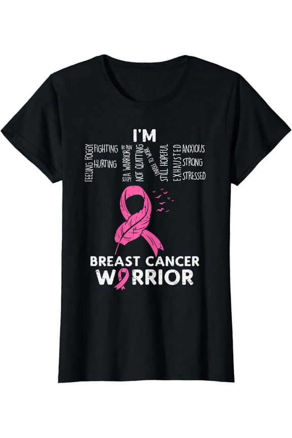 Im Fine Breast Cancer Warrior Pink Awareness Survivor Women T-Shirt