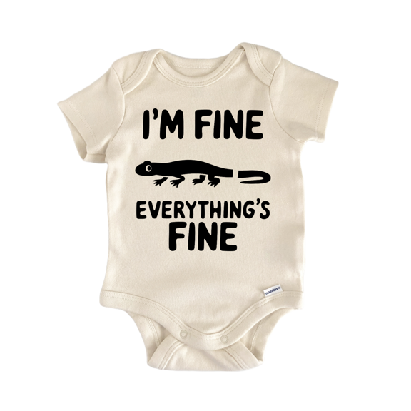 Im Fine Lizard Reptile - Baby Bodysuit