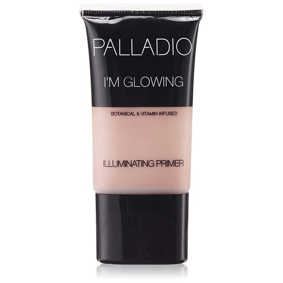 "Im Glowing Illuminating Primer, 0.67 oz, Pearly Pink Makeup Primer for Face, Contains Aloe Vera, Grape Seed Oil, Green Tea, Brightens Complexion, Combats Wrinkles, Fine Lines & Pores"