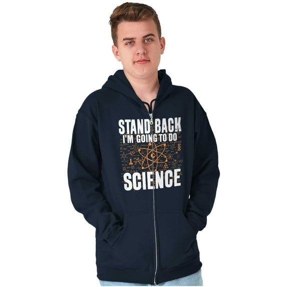 Im Going Do Science Funny Nerdy Geeky Unisex Fleece Graphic Zip Up Hoodie Brisco Brands 2X