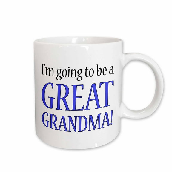 3drose, Im Going to Be a Great Grandma Blue, 15oz Mug