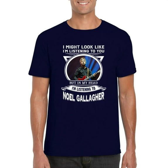 Im Listening To Noel Gallagher Oasis Music Fan Britpop T-Shirt, for men & women, up to size 5XL
