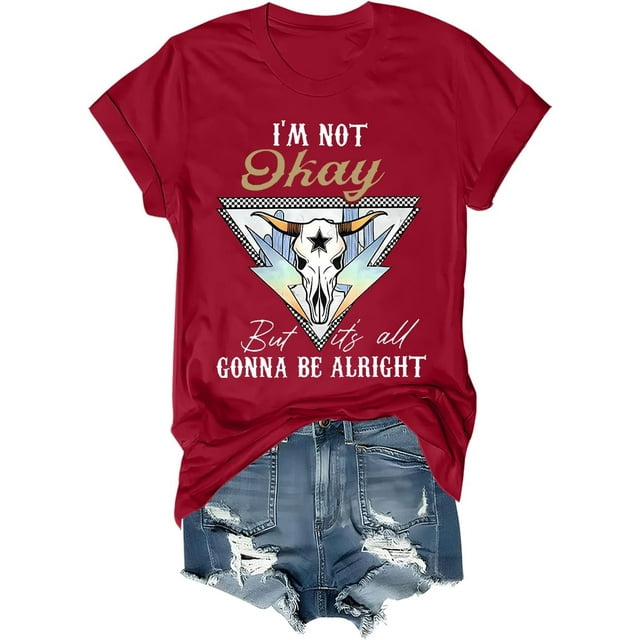 Im Not Okay Shirt, I Am Not Okay Shirt, I'm Not Ok But It's All Gonna Be Alright Country Music T-Shirt, Unisex Shirt
