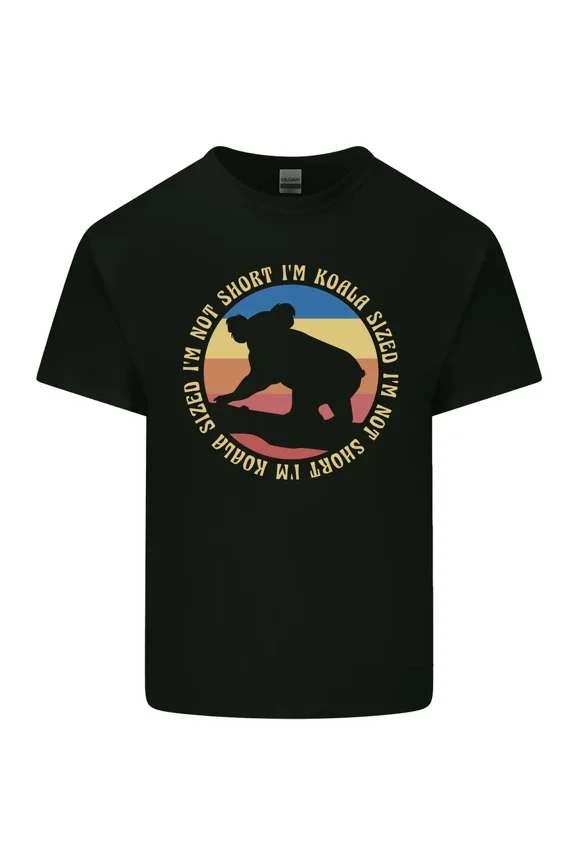 Im Not Short Im Koala Sized Funny Bear Graphic Light Cotton Tee Shirt,for unisex up to 5XL