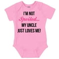 thumbnail image 1 of Im Not Spoiled Uncle Just Loves Me Romper Boys or Girls Infant Baby Brisco Brands 18M, 1 of 6